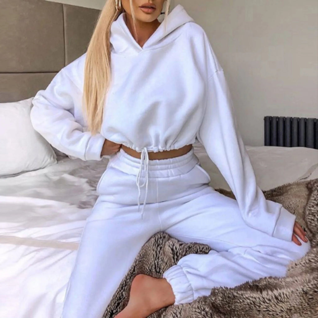Cozy Solid Two-Piece Tracksuit