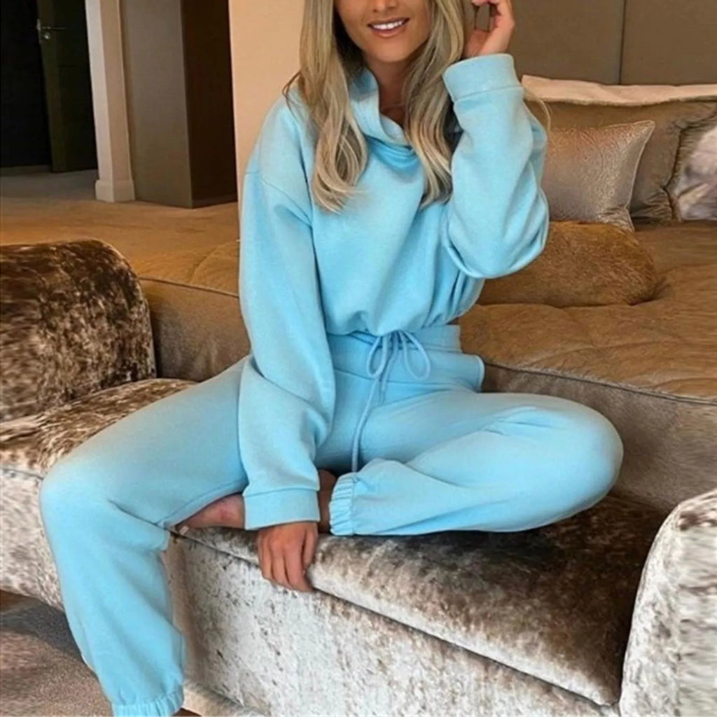 Cozy Solid Two-Piece Tracksuit