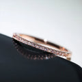 Geometric Cubic Zirconia Wedding Ring