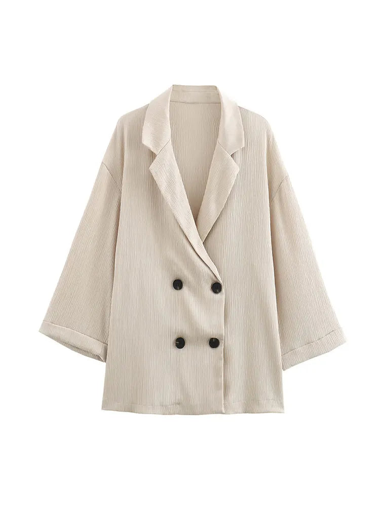 Modern Lady Wide-Leg Suit Set