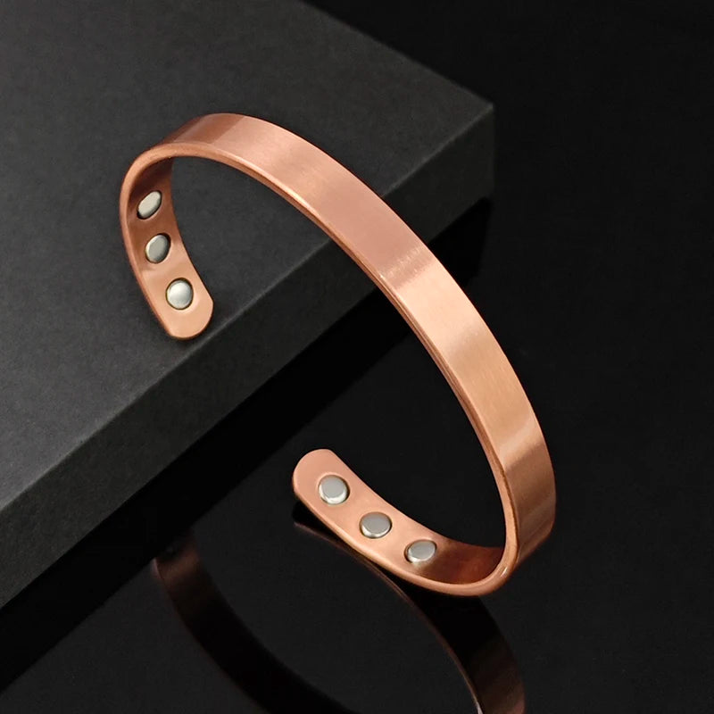 Vintage Copper Magnetic Cuff Bracelet