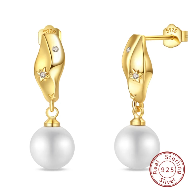 925 Sterling Silver Zircon Stud Earrings