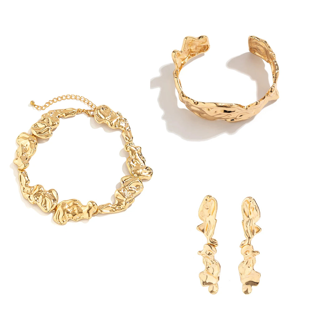 Vintage Geometric Chain Necklace