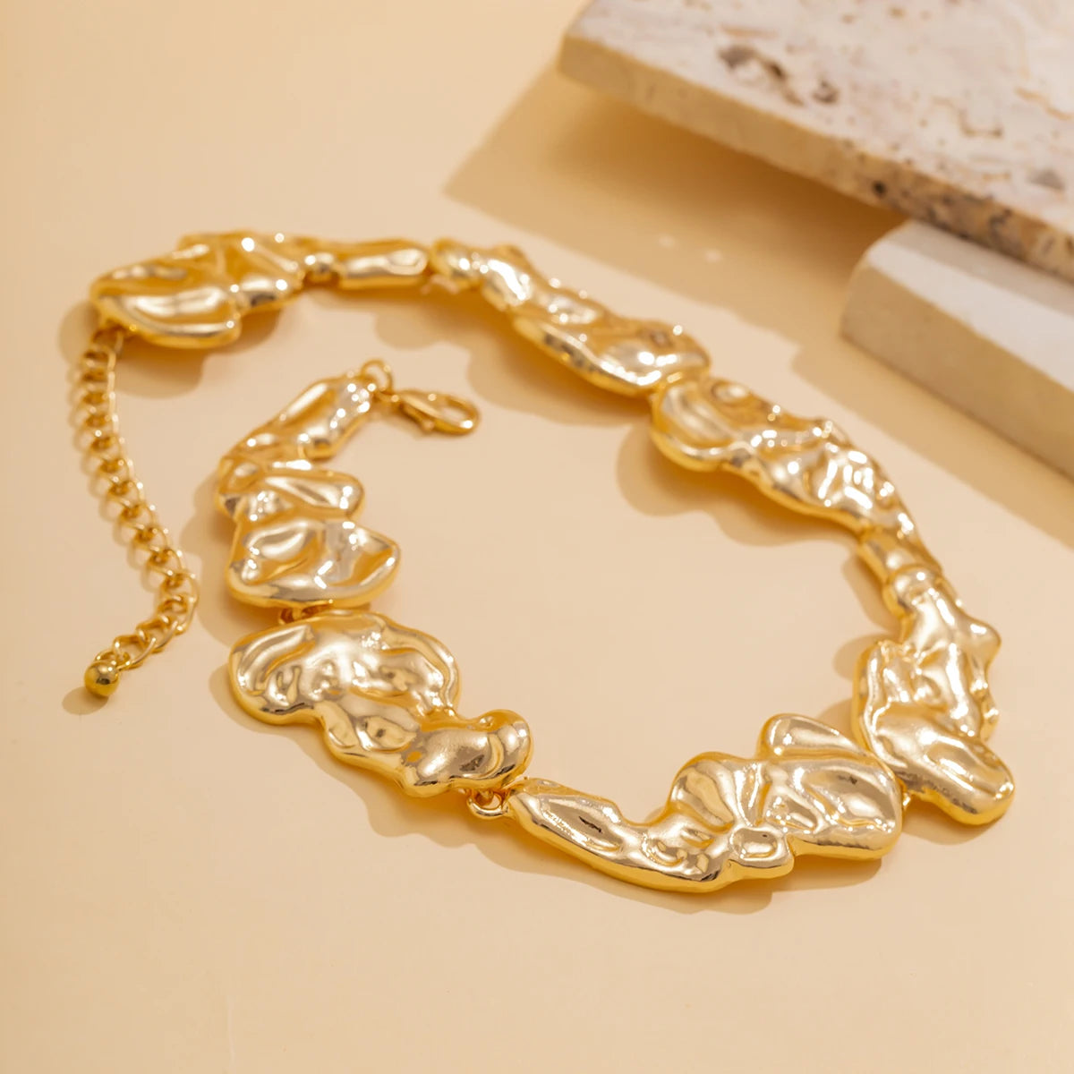 Vintage Geometric Chain Necklace