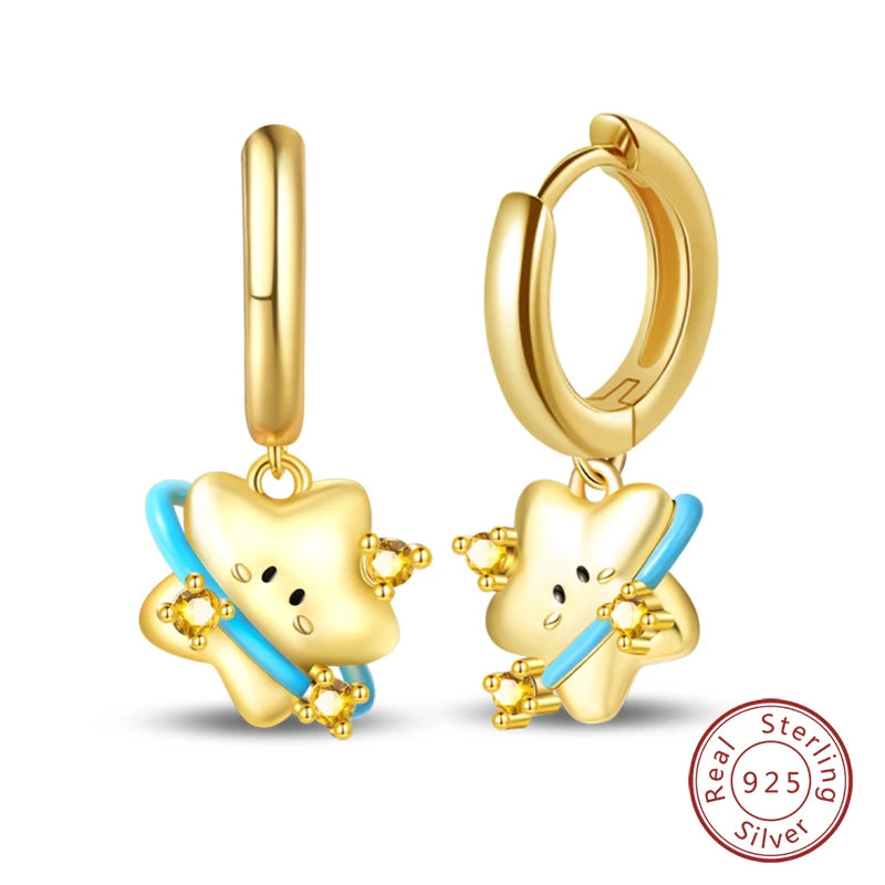 925 Sterling Silver Zircon Stud Earrings