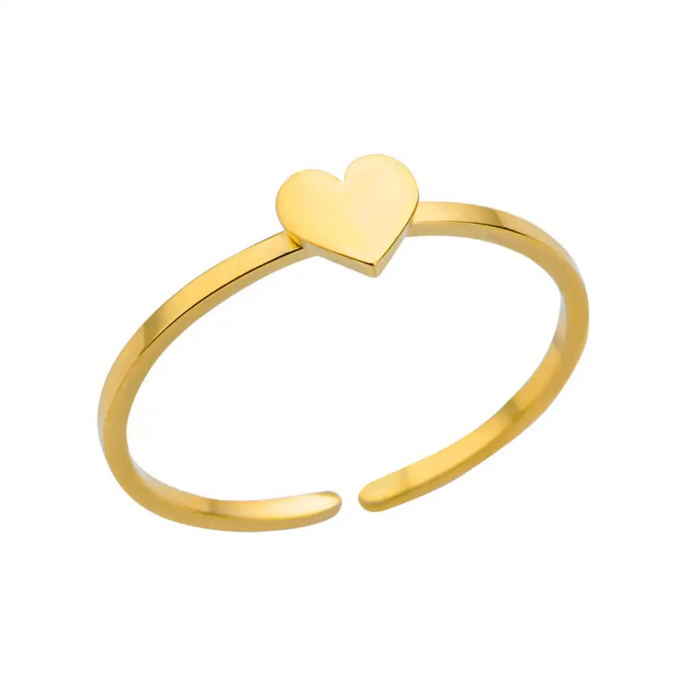 Luxury Gold Stainless Steel Ring for Women