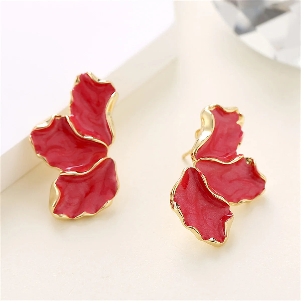 Trendy Metal Stud Earrings