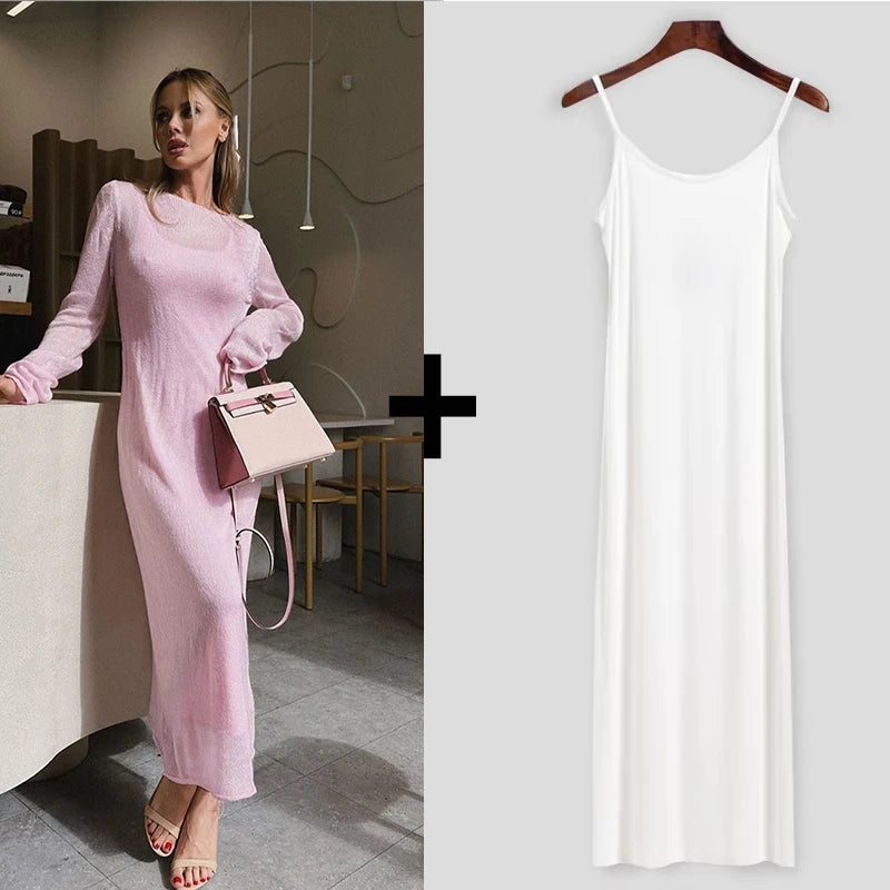 Urban Elegance Knit Midi Dress