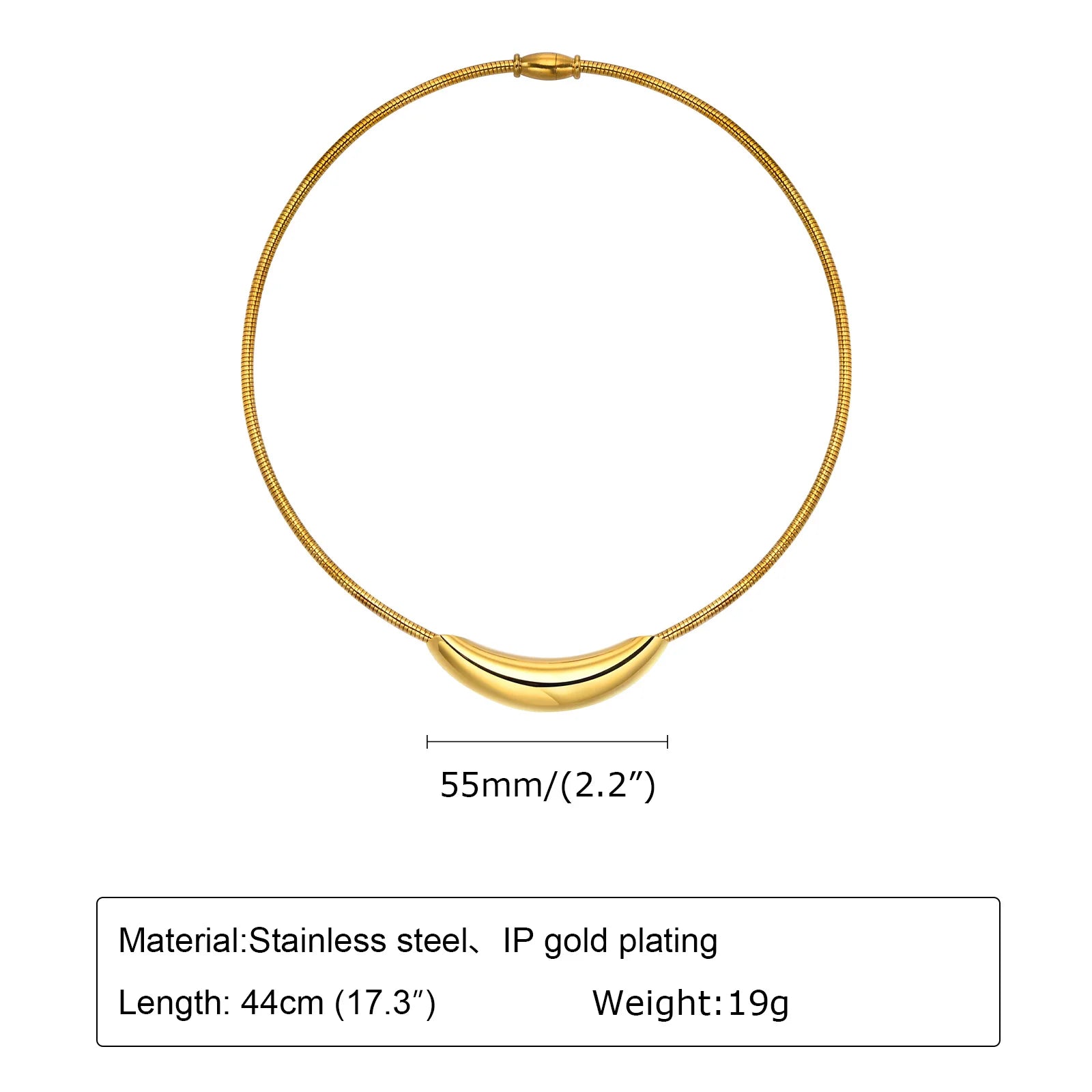 Adjustable Stainless Steel Neck Cuff Choker for Women