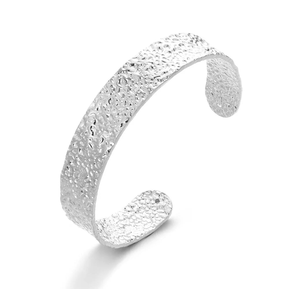 Classic Gold Stainless Steel Cuff Bracelet