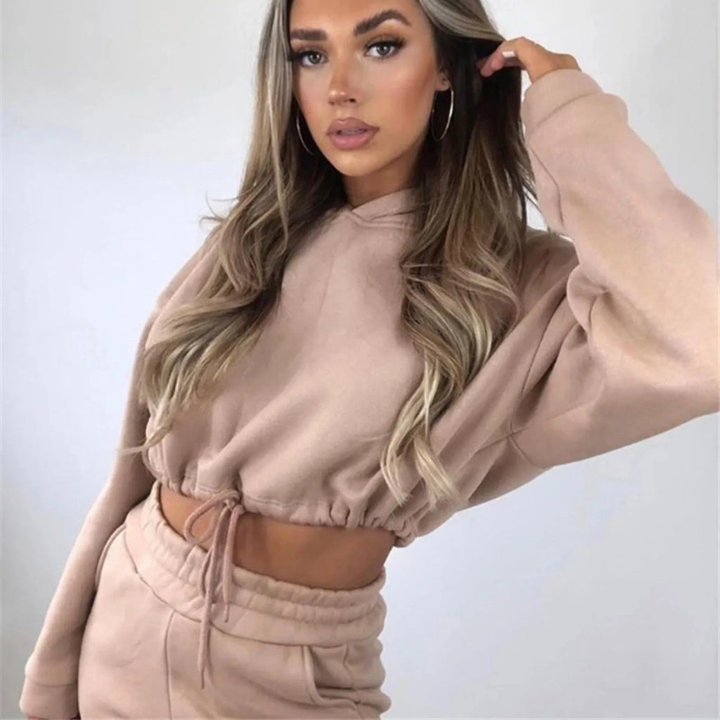 Cozy Solid Two-Piece Tracksuit