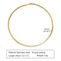 Adjustable Stainless Steel Neck Cuff Choker for Women