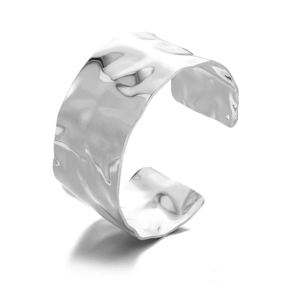 Classic Gold Stainless Steel Cuff Bracelet