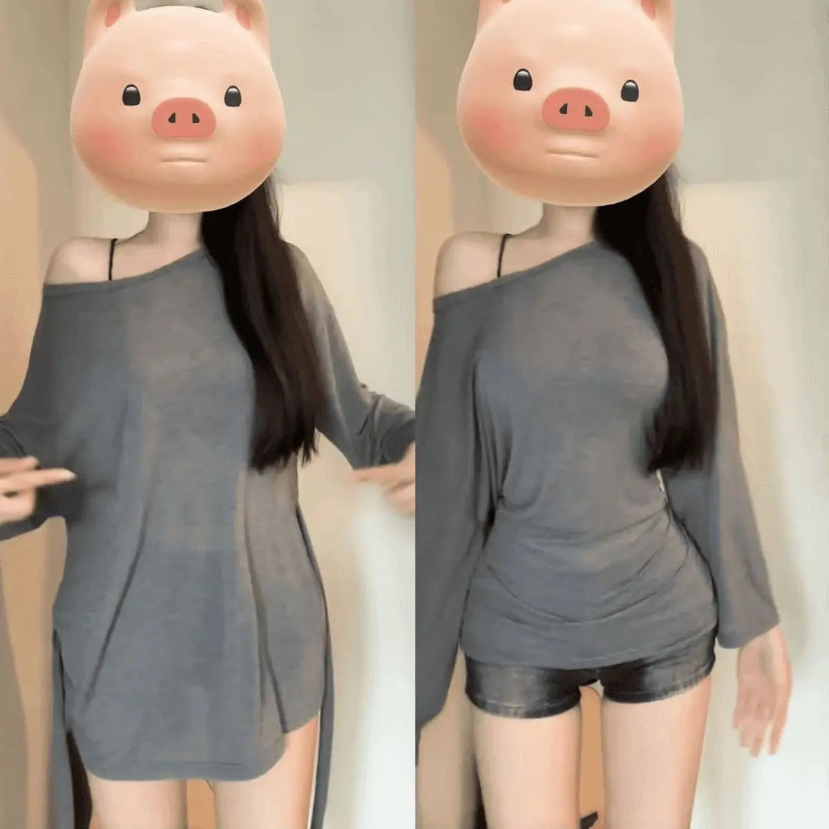 Minimal Chic Off-Shoulder Long Sleeve