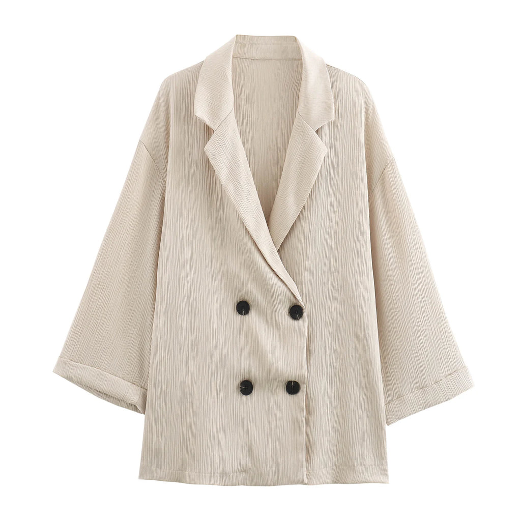 Modern Lady Wide-Leg Suit Set