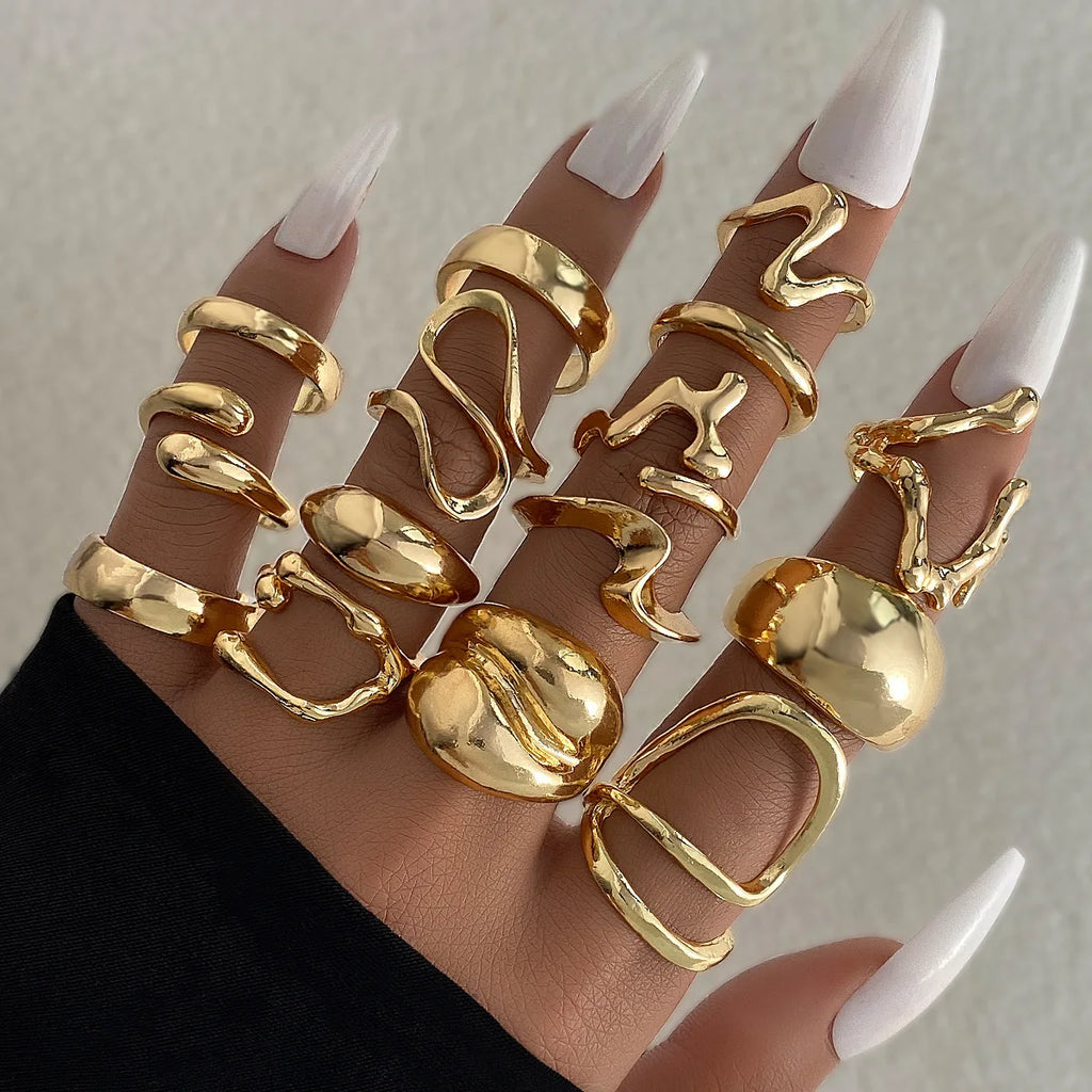 Classic Geometric Cocktail Ring