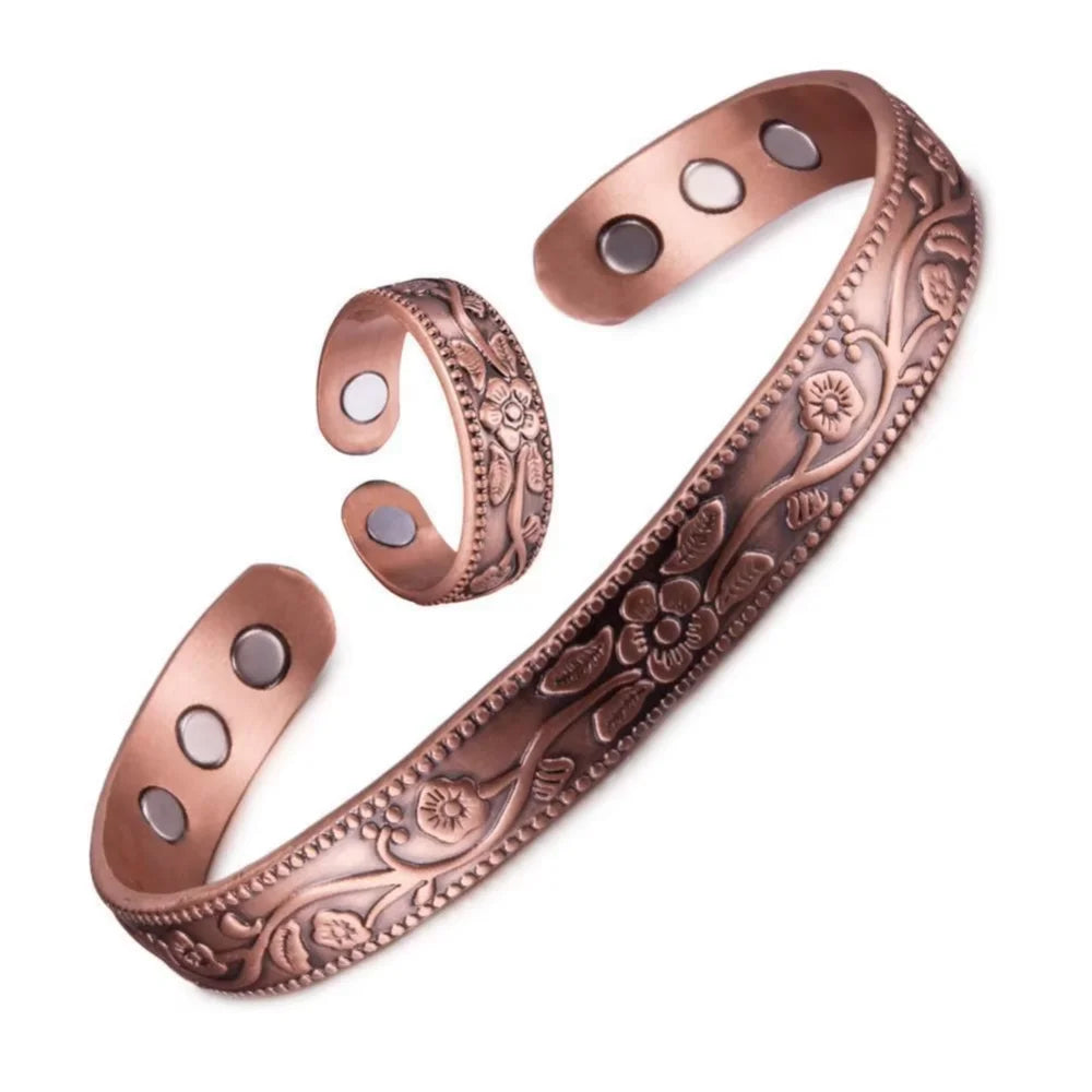 Elegant Plum Blossom Bangle Bracelet