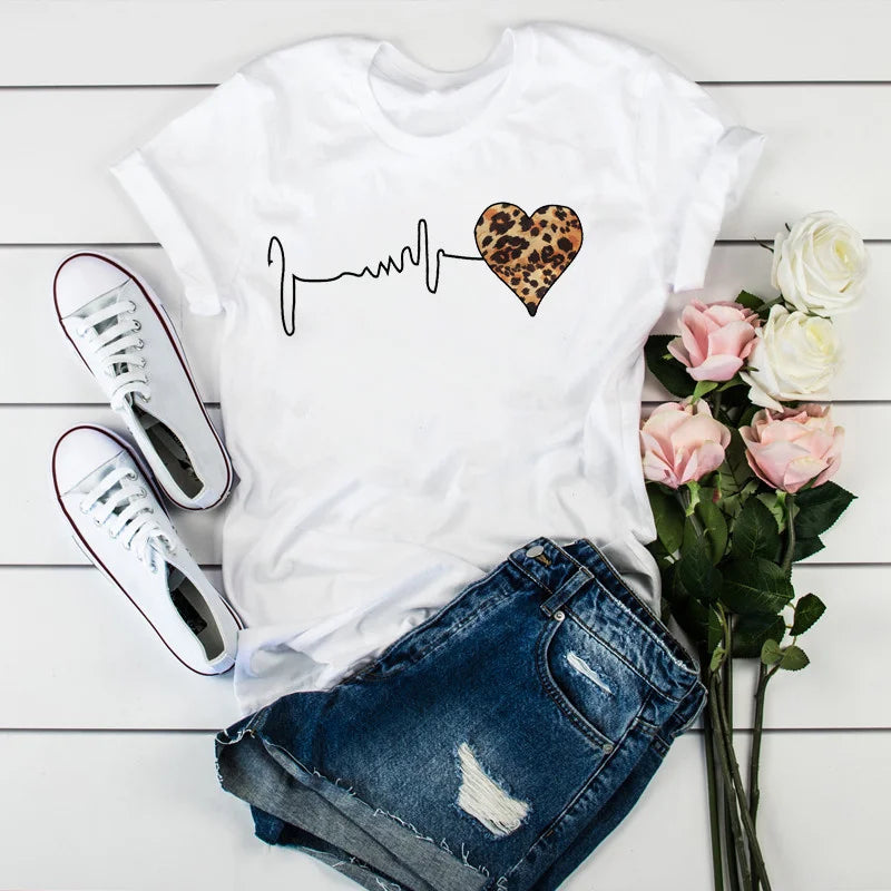 Harajuku Leopard Print Casual Top