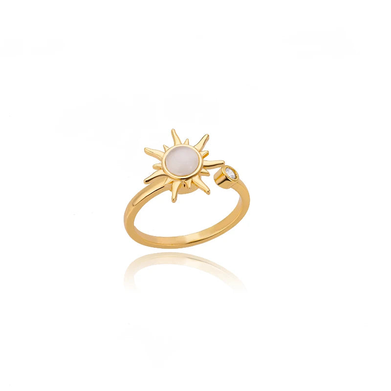 Luxury Gold Stainless Steel Ring for Women