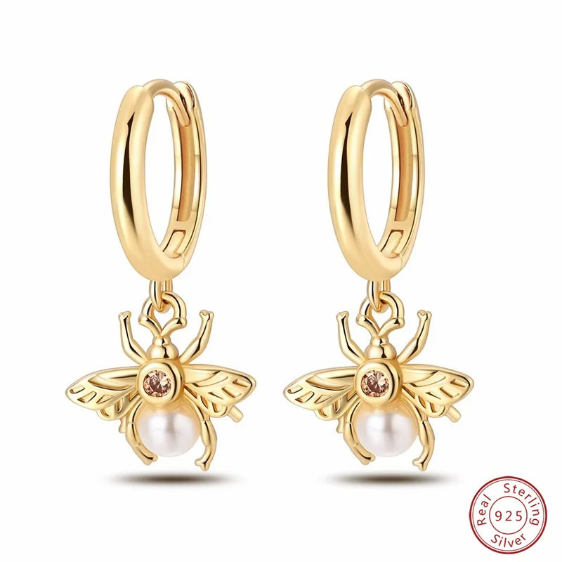 925 Sterling Silver Zircon Stud Earrings