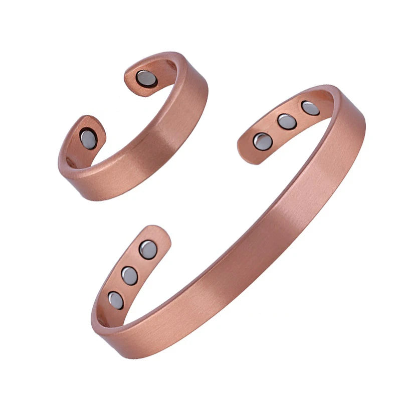 Vintage Copper Magnetic Cuff Bracelet