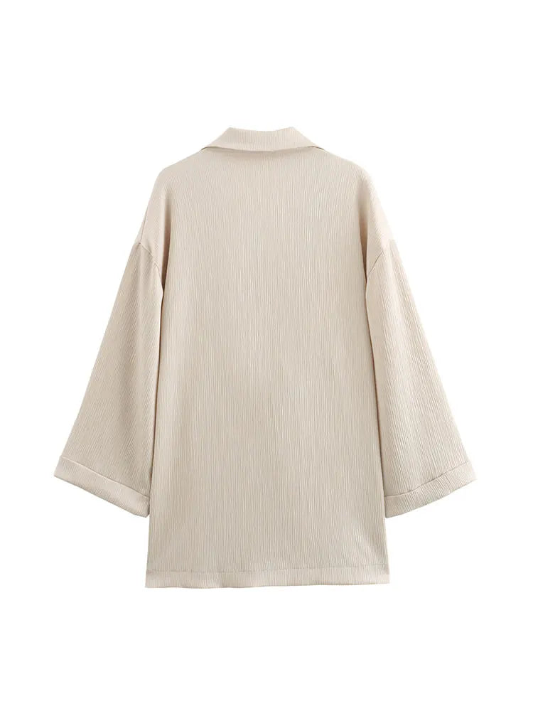 Modern Lady Wide-Leg Suit Set