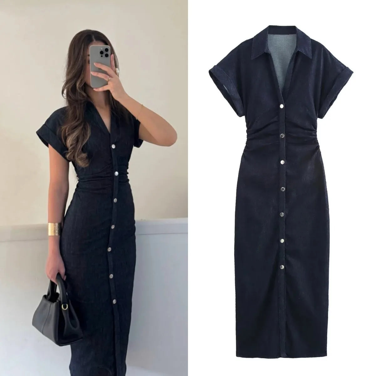 1975 Collection Tailored Denim Dress