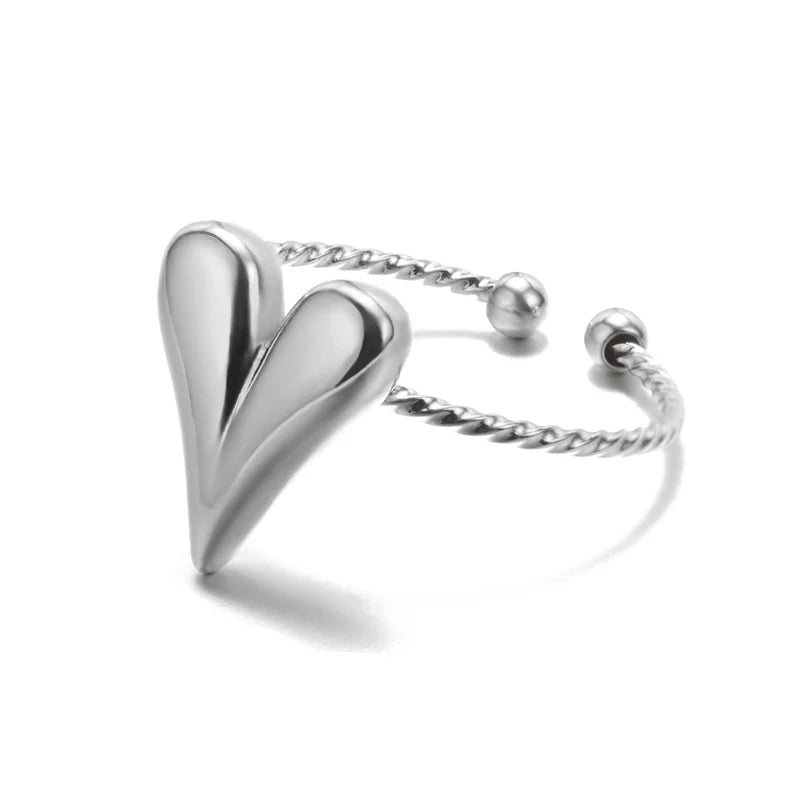Luxury Gold Stainless Steel Ring for Women