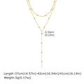 Double Layer Gold Fringe Chain Necklace for Women