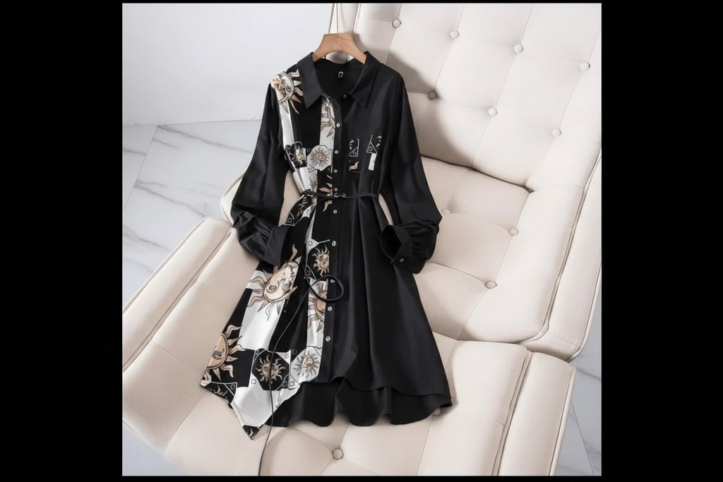 Chic Single-Breasted Midi Dress