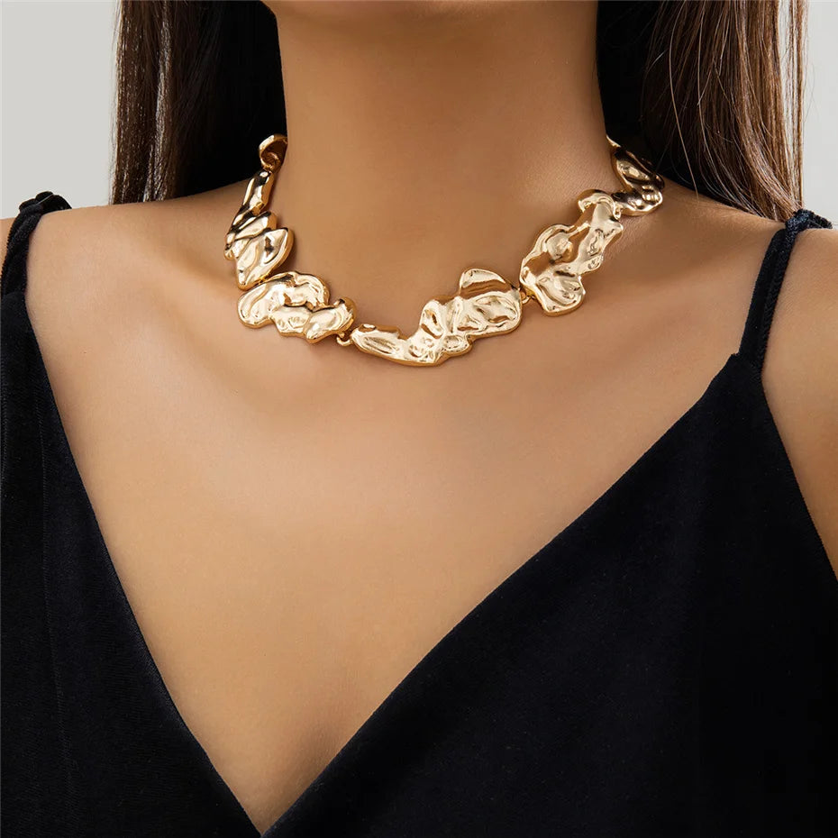 Vintage Geometric Chain Necklace