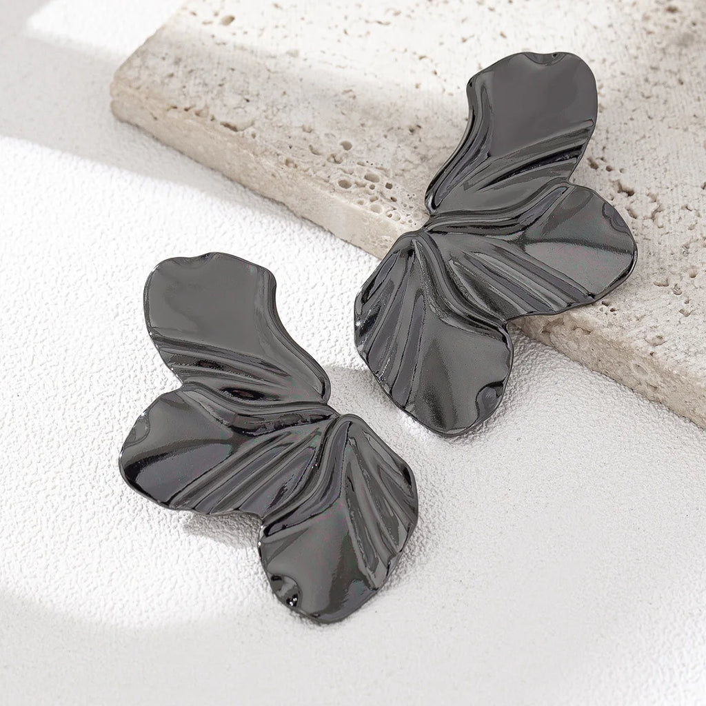 Trendy Plant Design Stud Earrings