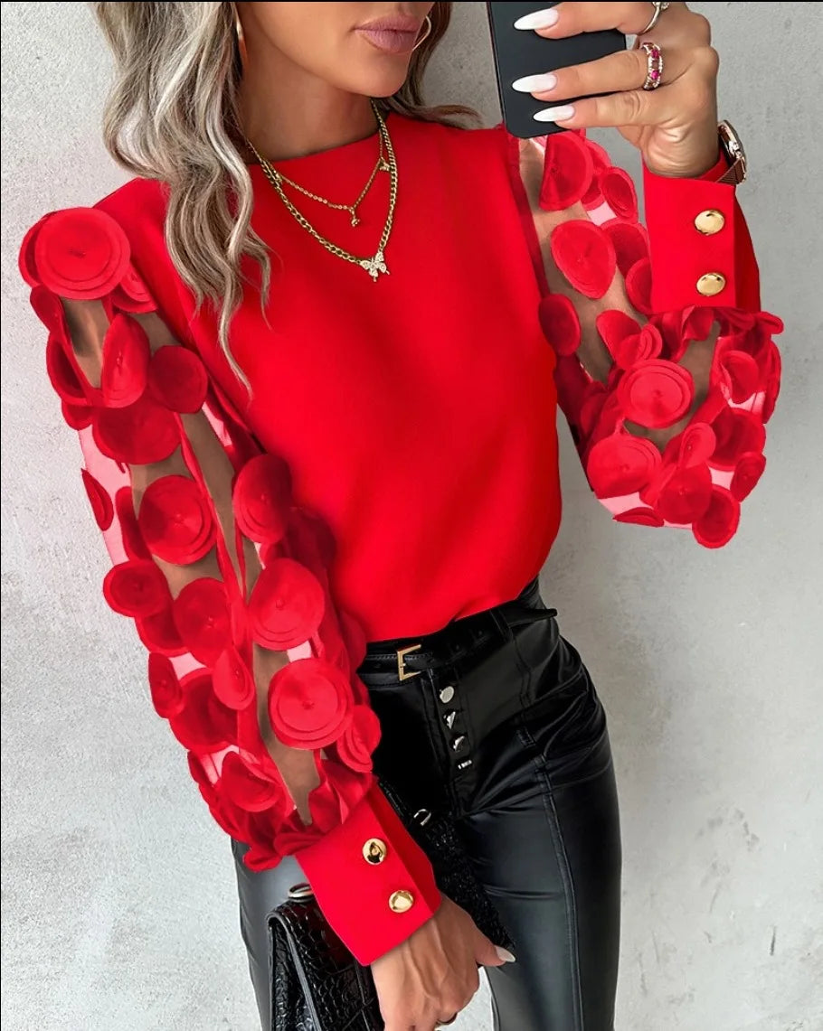 Elegant Floral Lace Everyday Top