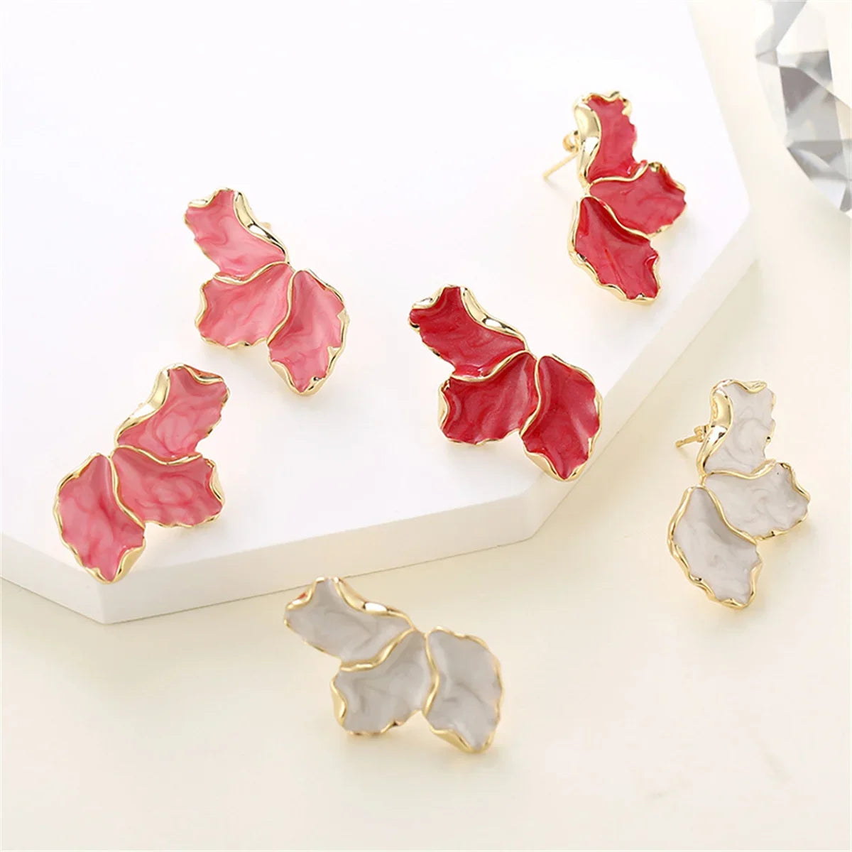 Trendy Metal Stud Earrings