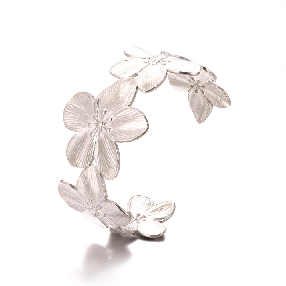 Classic Gold Stainless Steel Cuff Bracelet