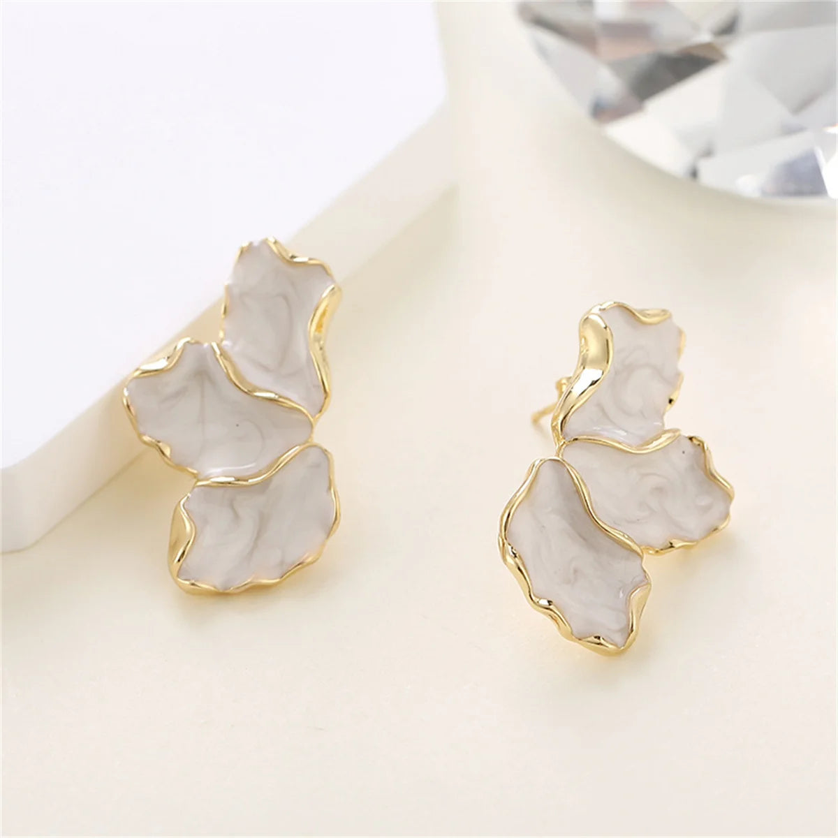 Trendy Metal Stud Earrings