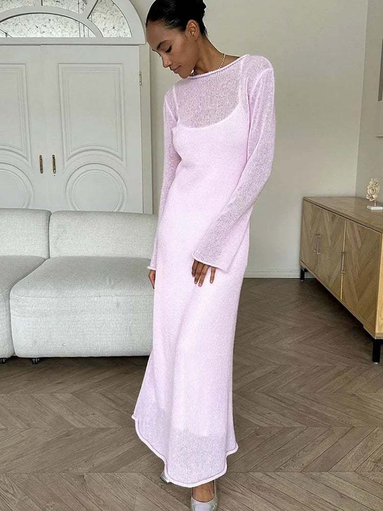Urban Elegance Knit Midi Dress