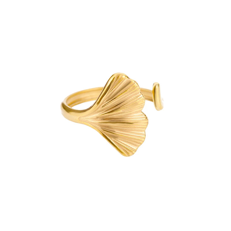 Luxury Gold Stainless Steel Ring for Women