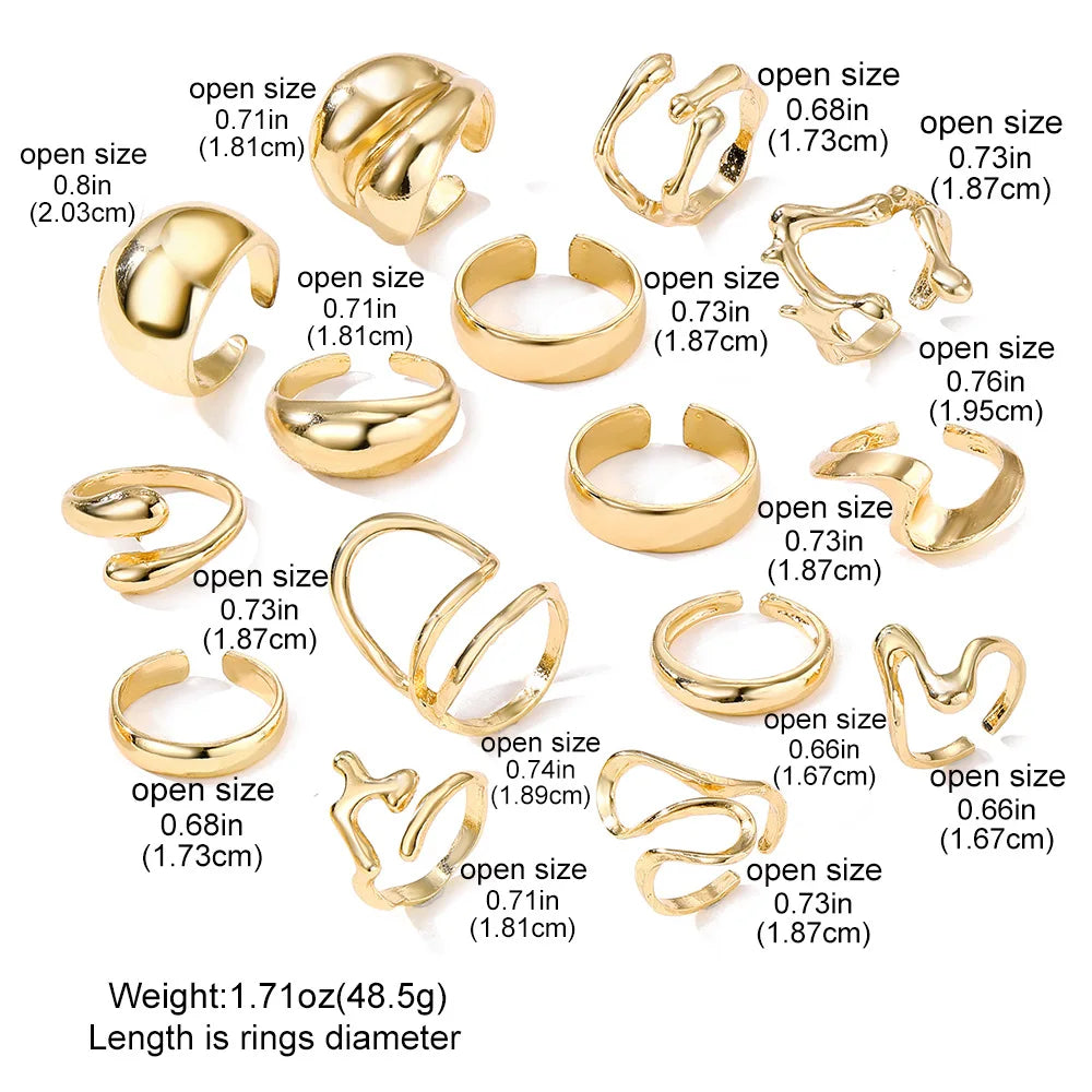Classic Geometric Cocktail Ring
