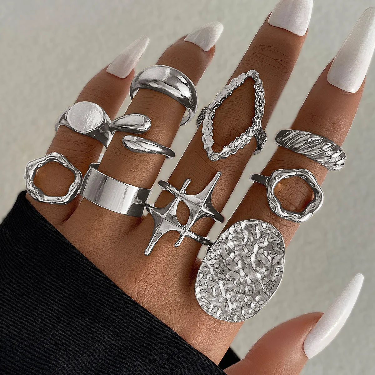 Classic Geometric Cocktail Ring
