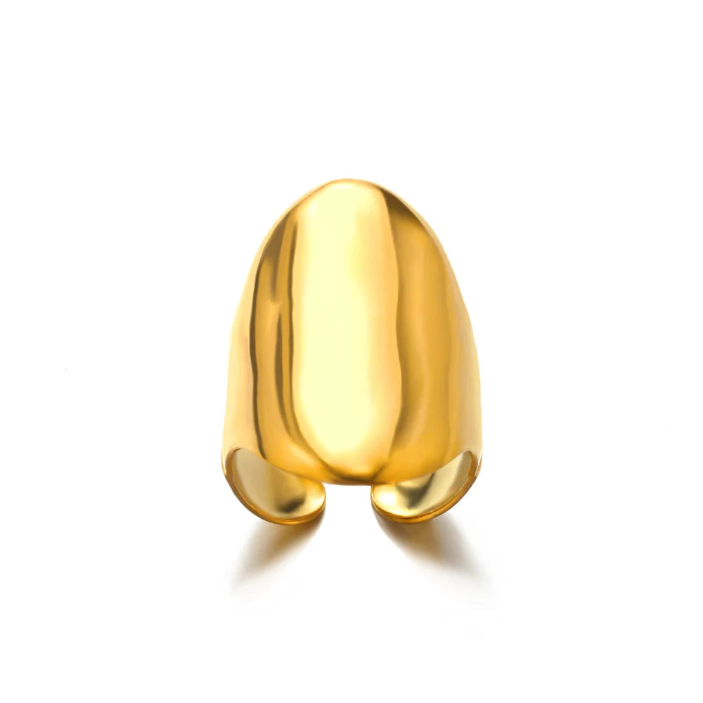 Luxury Gold Stainless Steel Ring for Women