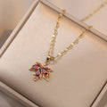 Geometric Stainless Steel Pendant Necklace