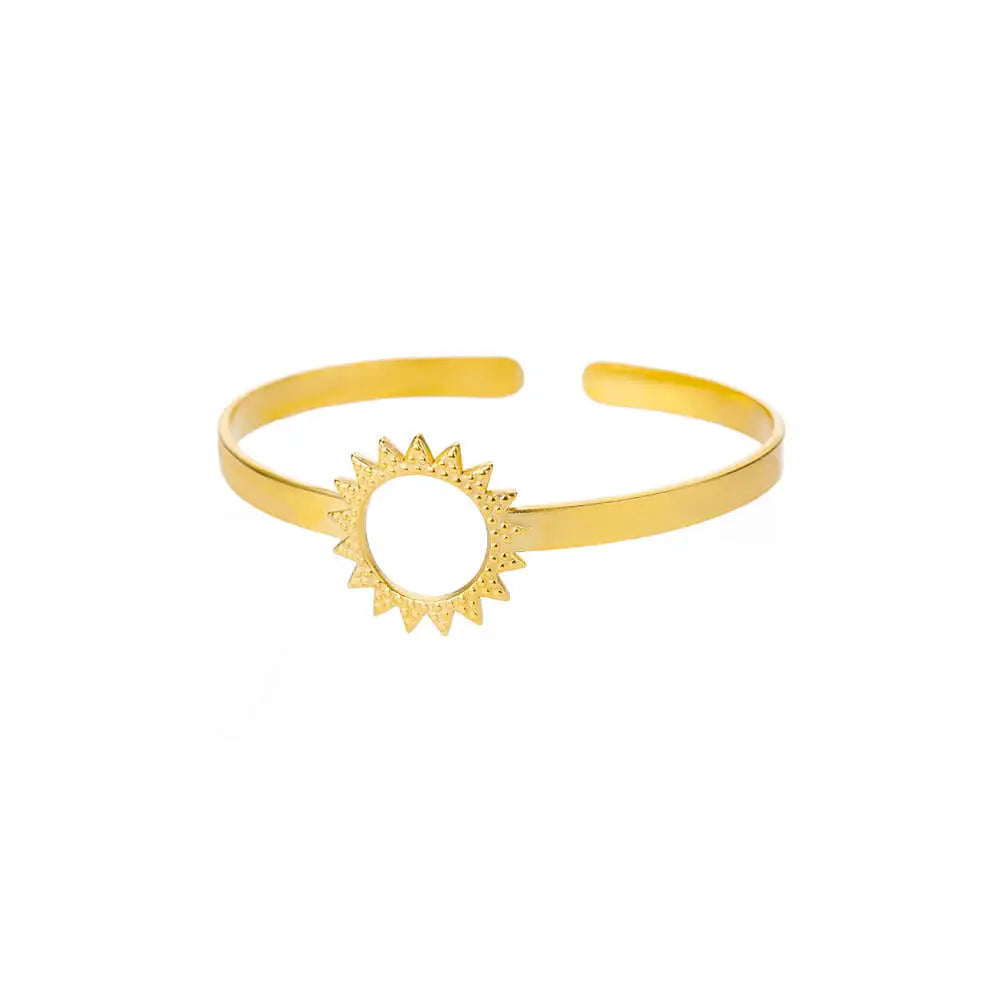 Classic Gold Stainless Steel Cuff Bracelet