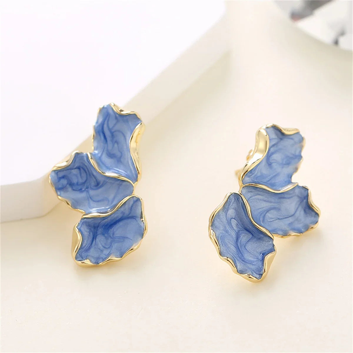 Trendy Metal Stud Earrings