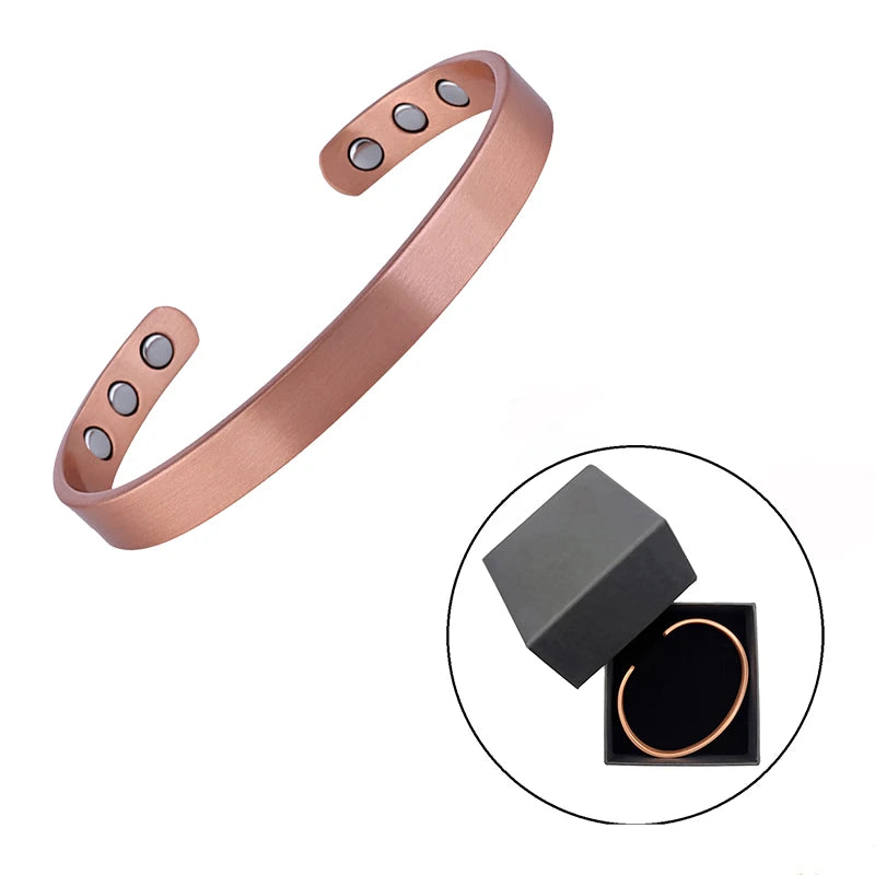 Vintage Copper Magnetic Cuff Bracelet
