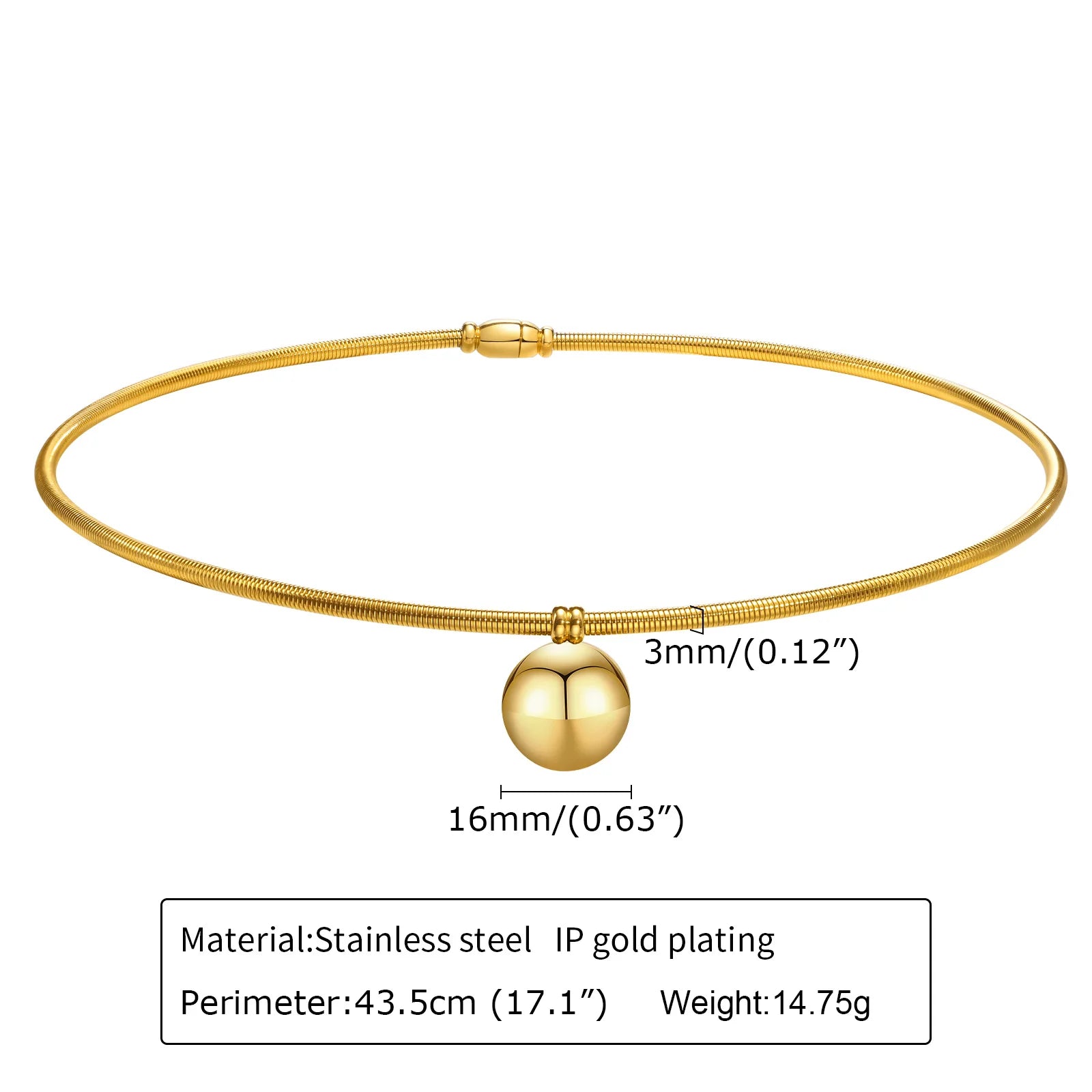 Adjustable Stainless Steel Neck Cuff Choker for Women