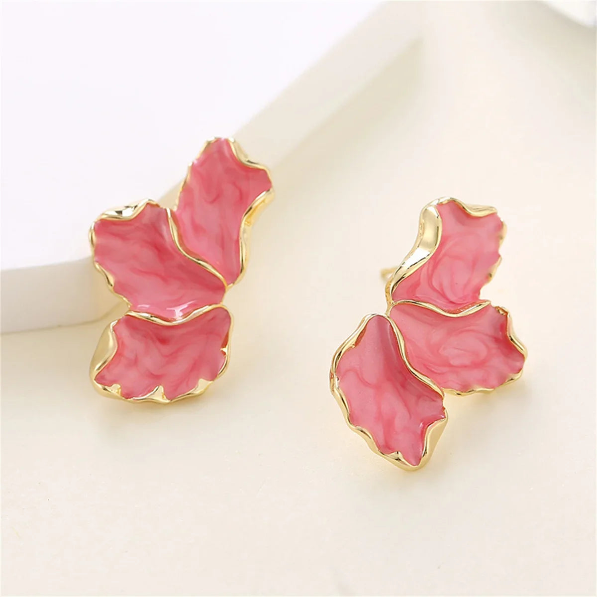 Trendy Metal Stud Earrings