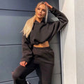 Cozy Solid Two-Piece Tracksuit