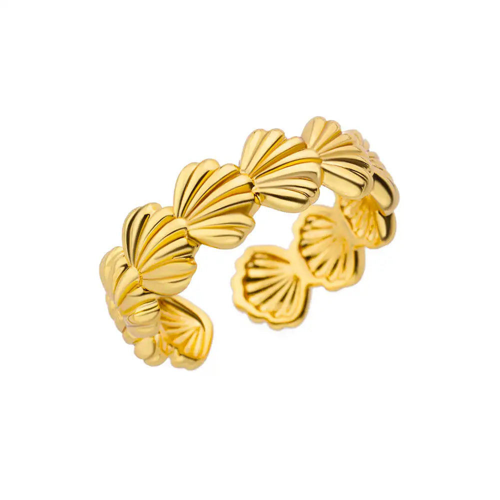 Luxury Gold Stainless Steel Ring for Women