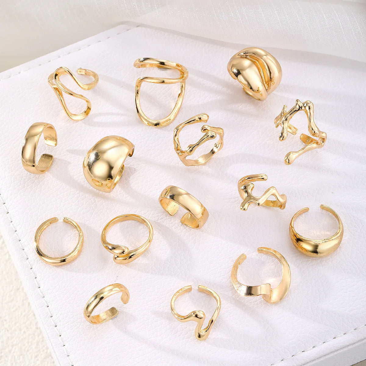 Classic Geometric Cocktail Ring